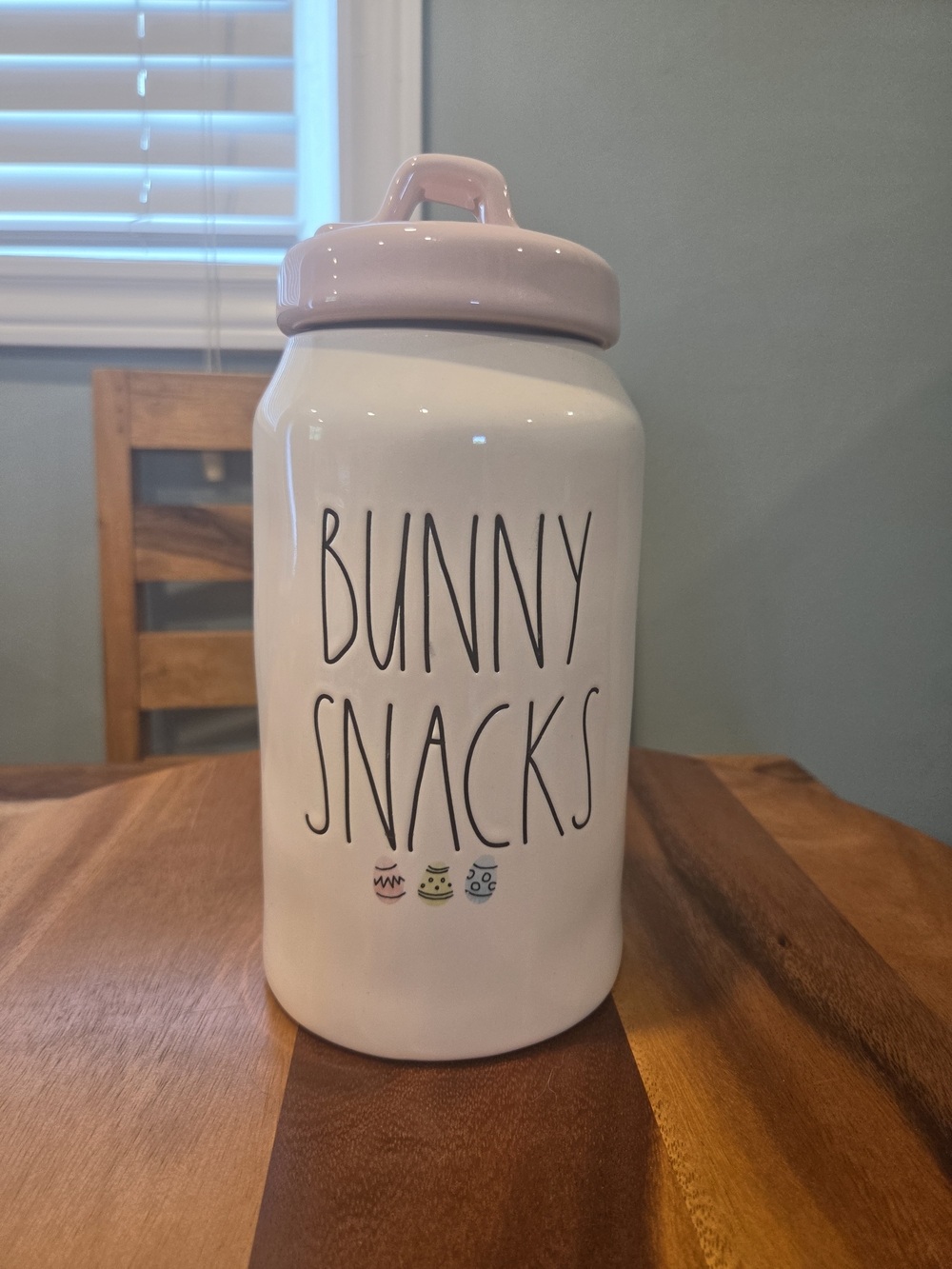 Rae Dunn Bunny Snacks Canister
